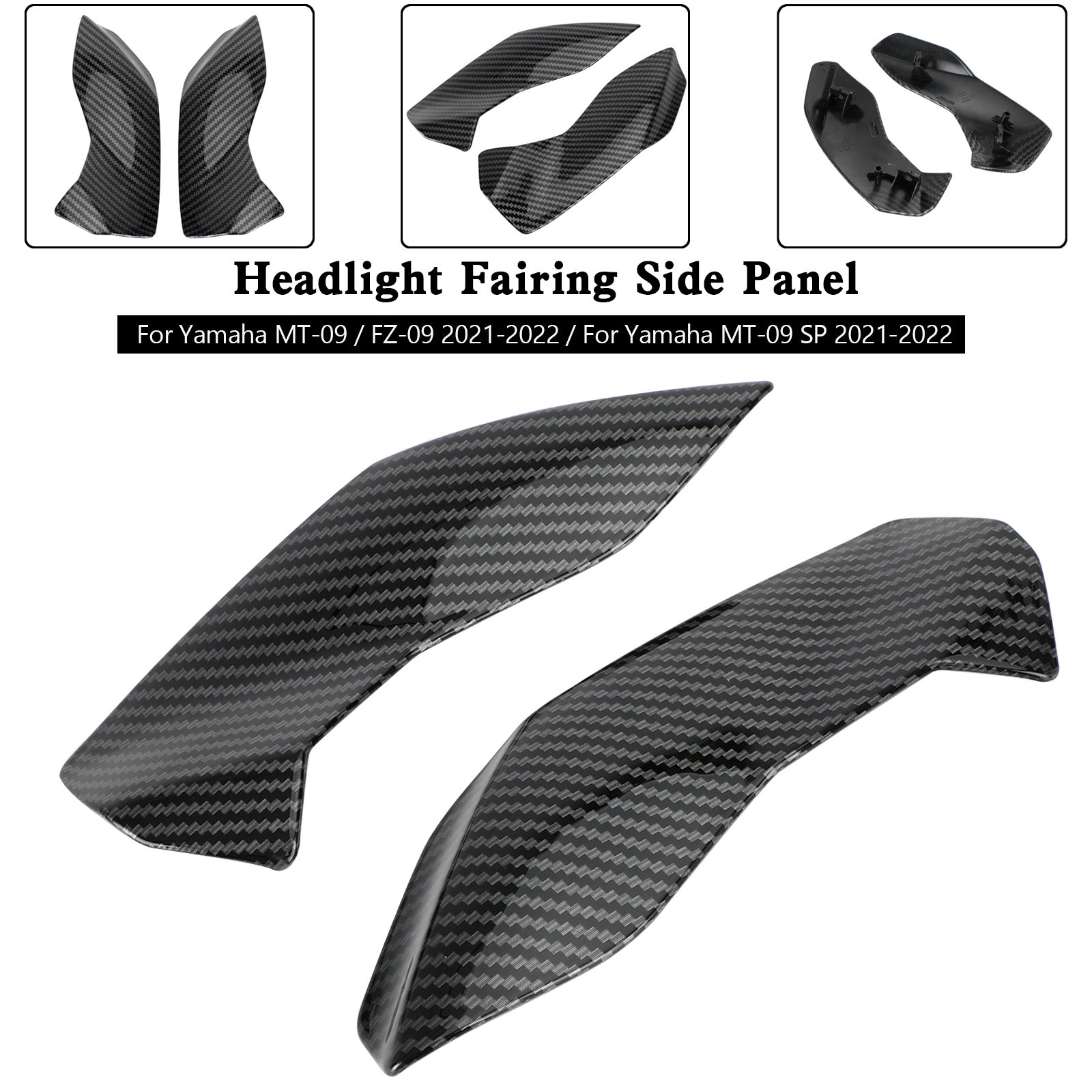 Headlight Fairing Side Panel For Yamaha MT-09 FZ09 MT-09 SP 2021-2022