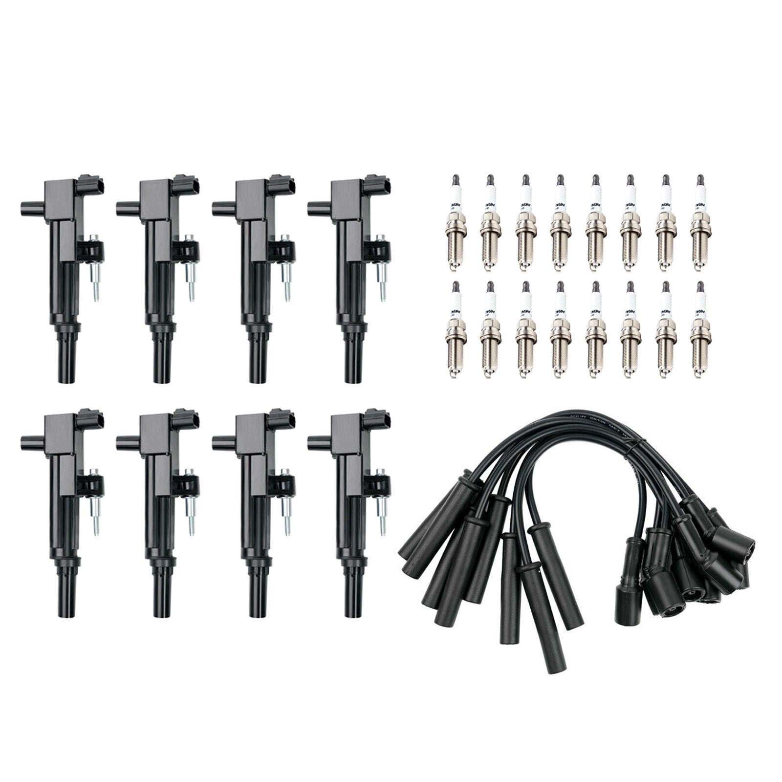 2008 2009 Jeep Grand Cherokee V8 4.7L 8X lgnition Coil +Spark Plug +Wire UF601