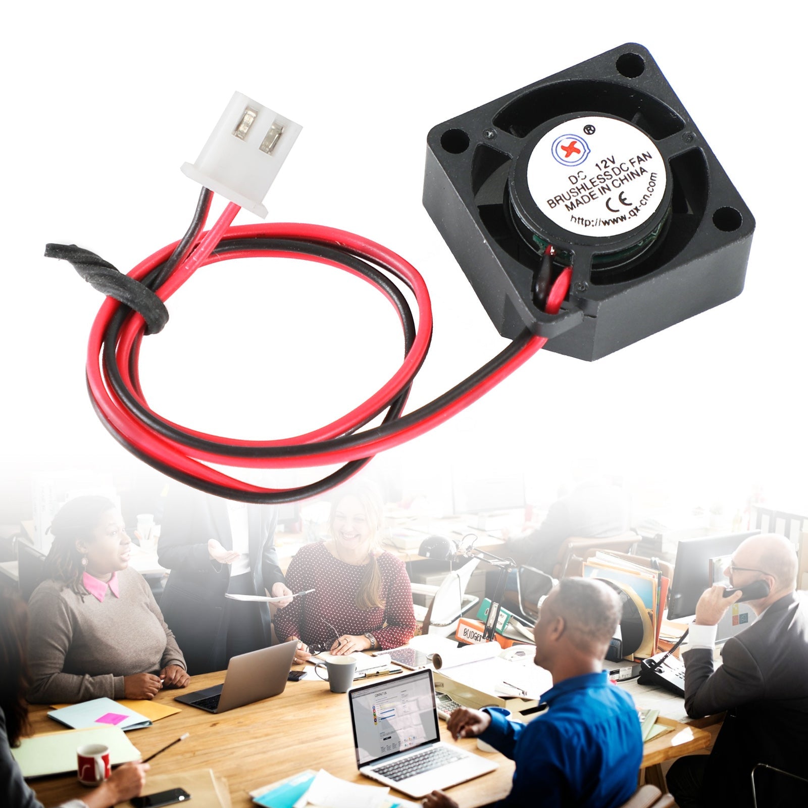 무브러시 DC 냉각 블로워 팬 12V 0.05A 2010 20x20x10mm 슬리브 2핀 와이어