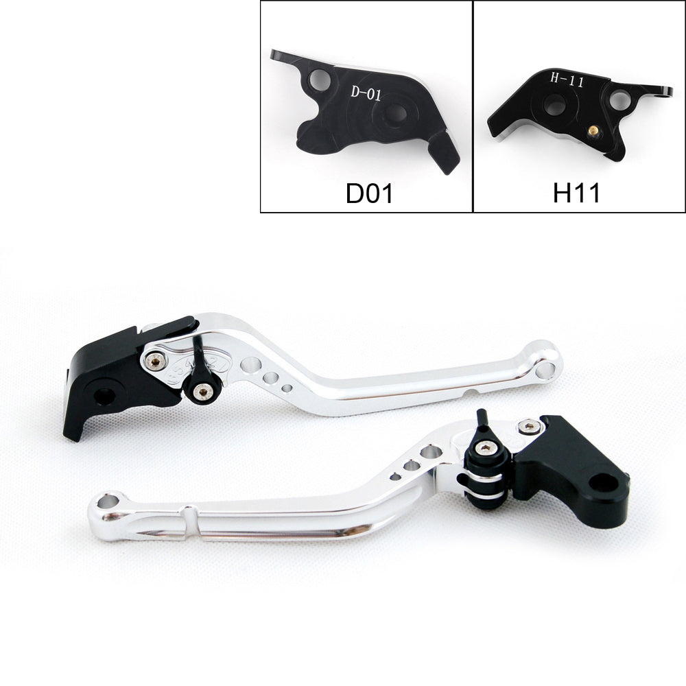 Long Brake Clutch Levers For Ducati Hypermotard 1100/SP 2007-2012 Black Generic