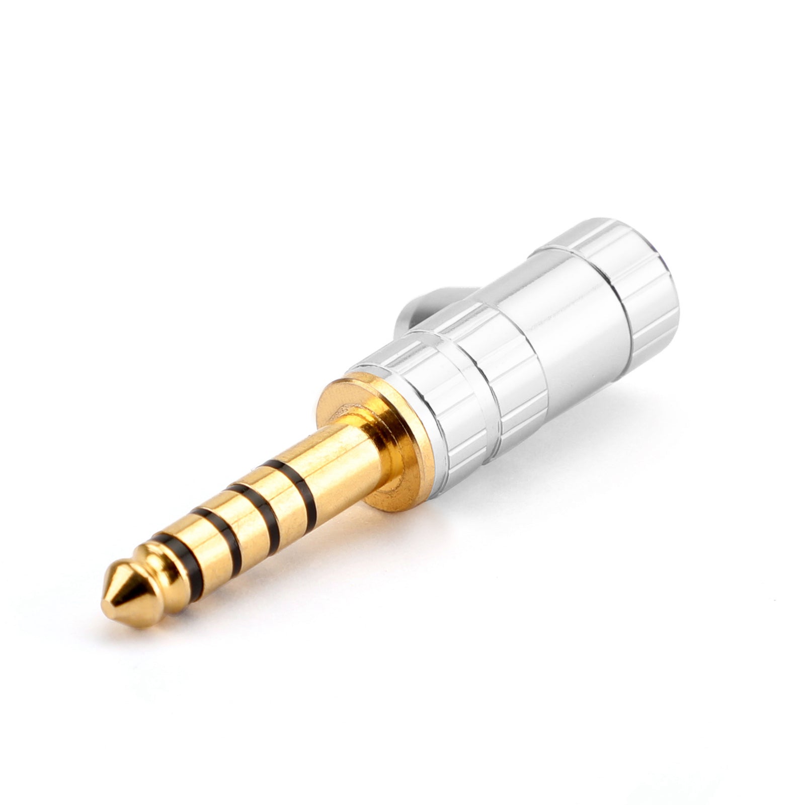 4PCS 4.4mm 5 Pole Right Angle Plug Audio Connector For SONY NW-WM1Z/A Silver