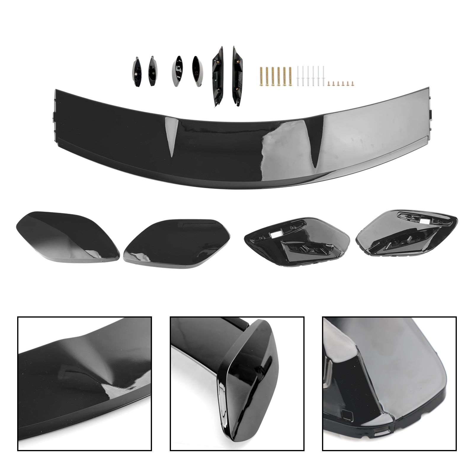 Gloss Black Rear Boot Spoiler Roof Fit Mercedes A-Class W177 A45 A35
