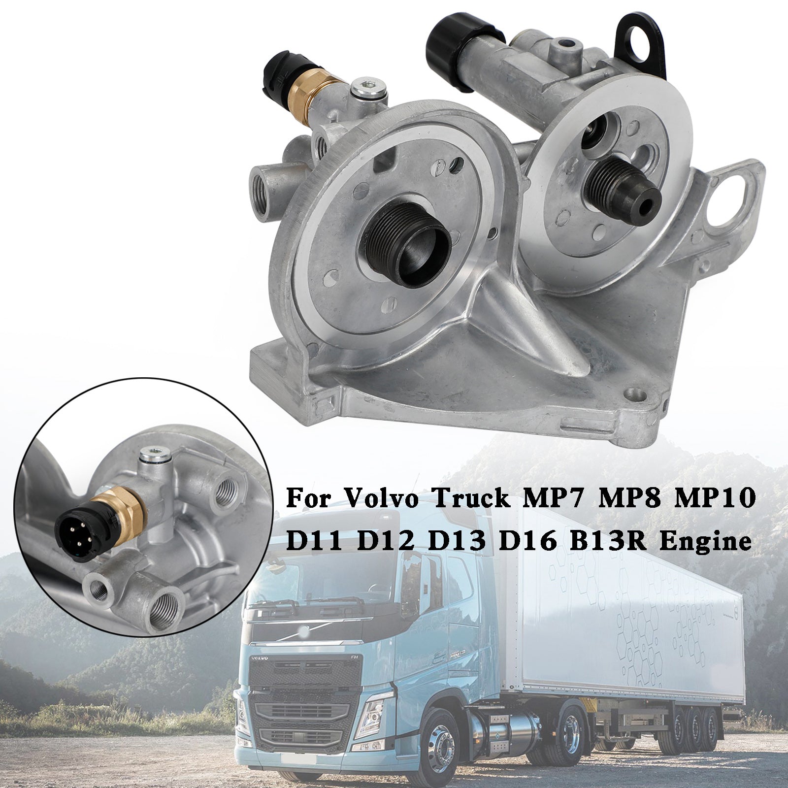 볼보 D11 D13 D16 B13R용 연료 필터 하우징 21023287 21870635 21870628 트럭 일반