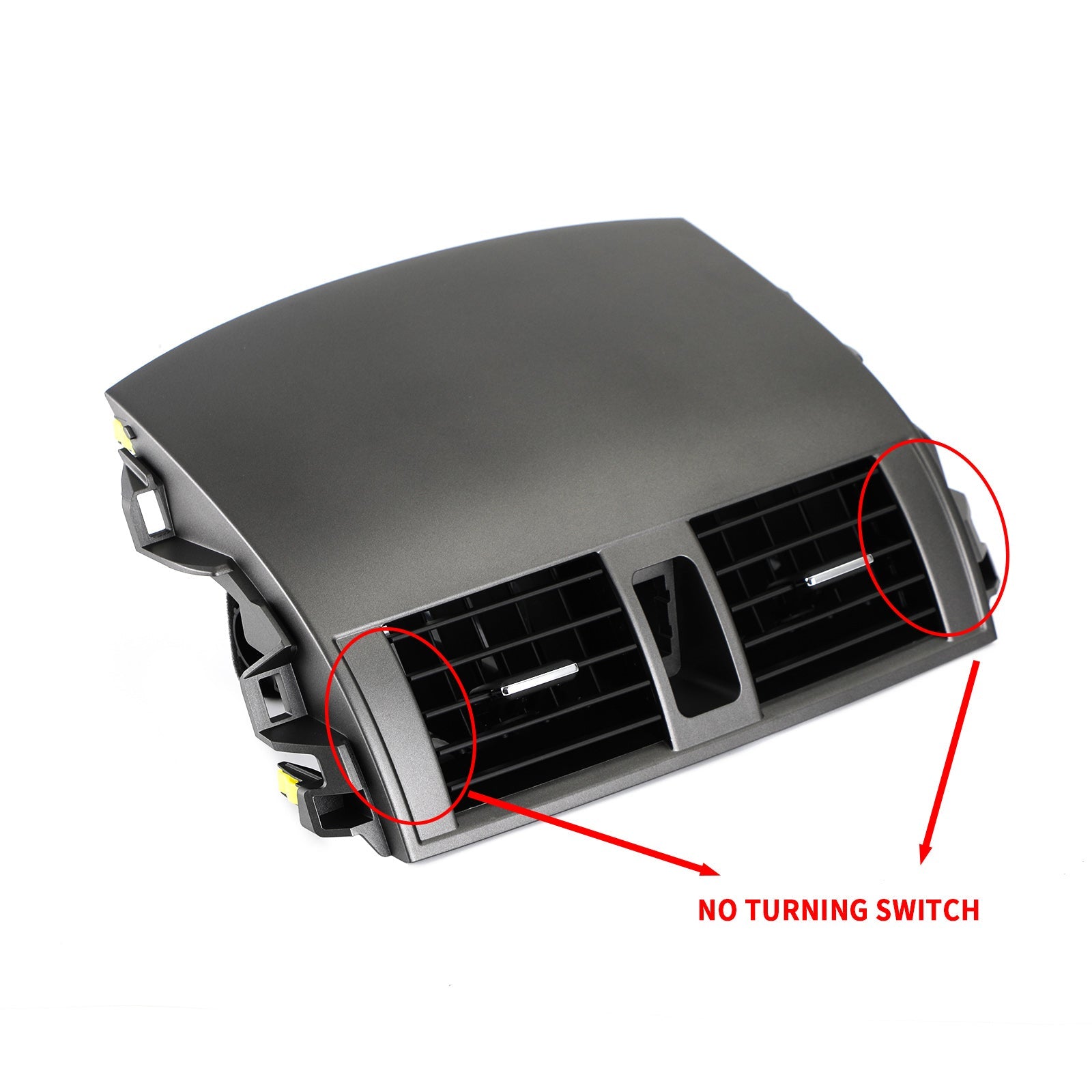 Embellecedor de bisel superior de ventilación de aire acondicionado central para Toyota Corolla 2009-2013 genérico
