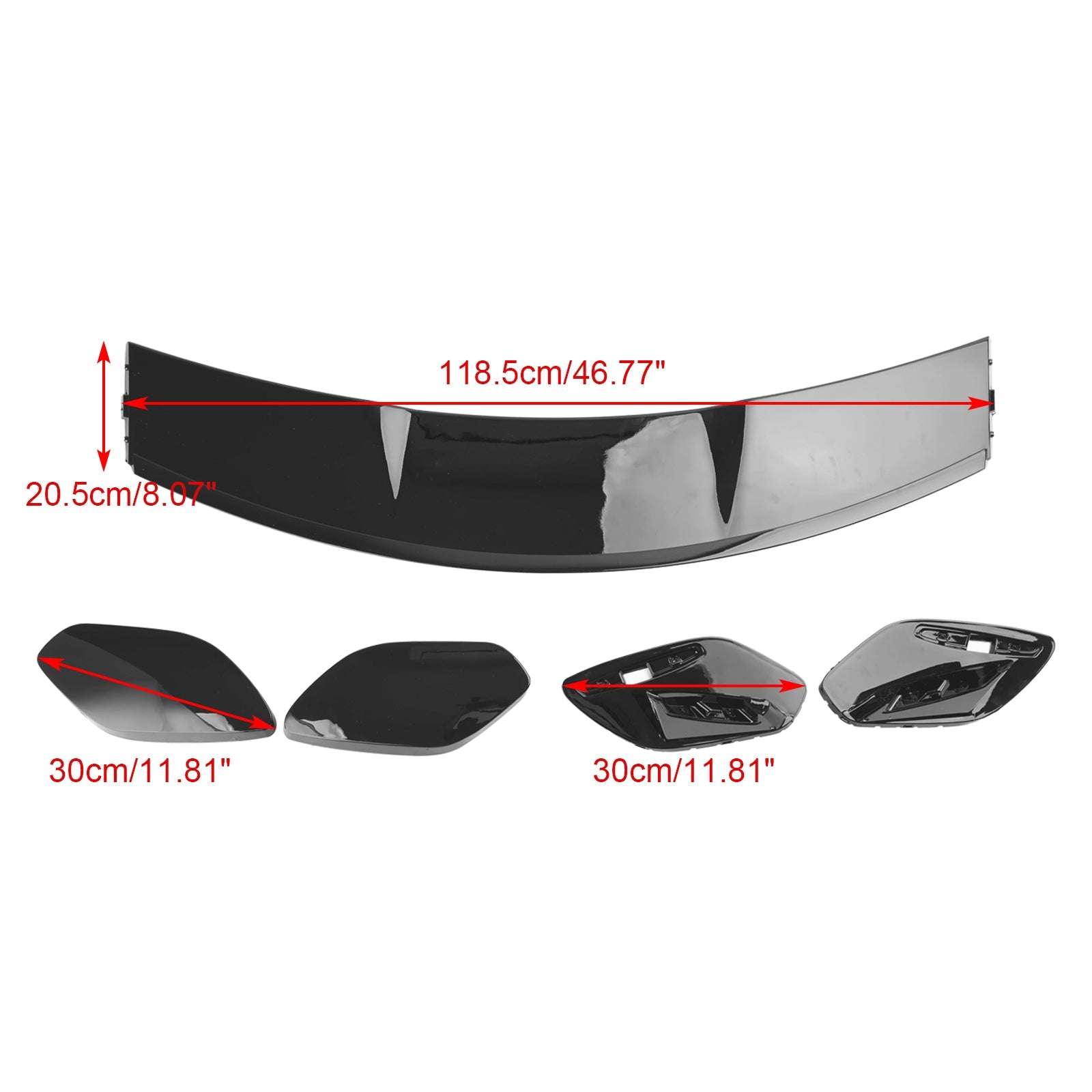 Gloss Black Rear Boot Spoiler Roof Fit Mercedes A-Class W177 A45 A35
