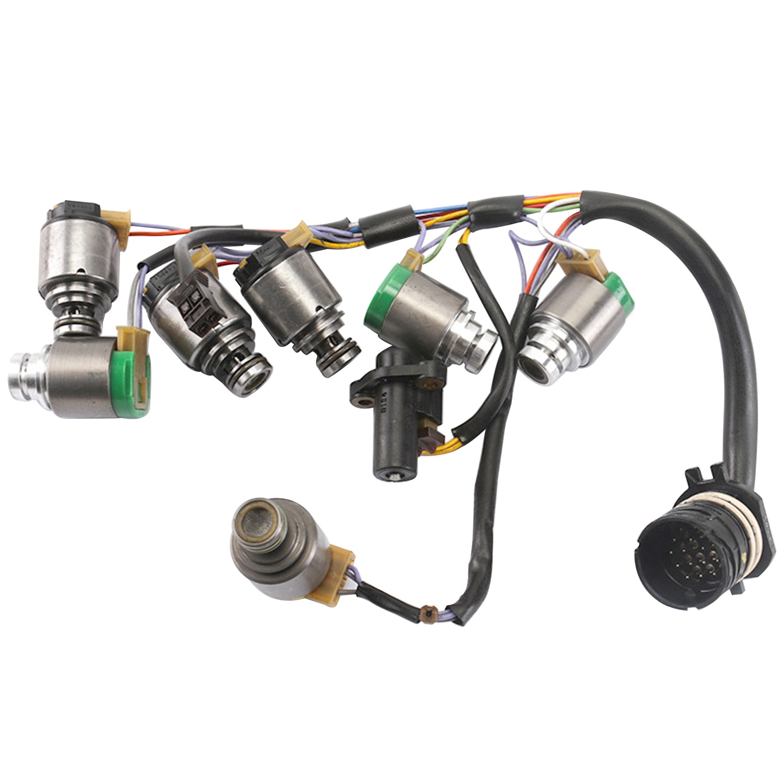 AUDI S4 2000-2002 5단 자동변속기 V6 2.7L 7개 5HP19 변속기 솔레노이드 및 내부 하네스 포함