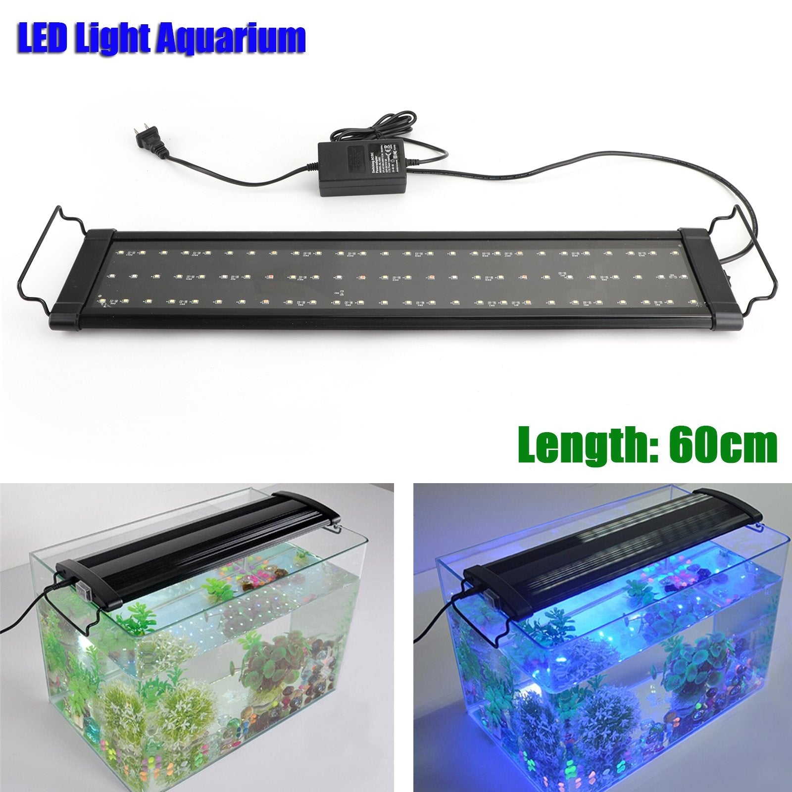 12''-48'' LED Light Aquarium Fish Tank 0.5W Full Spectrum Plant Marine Generic