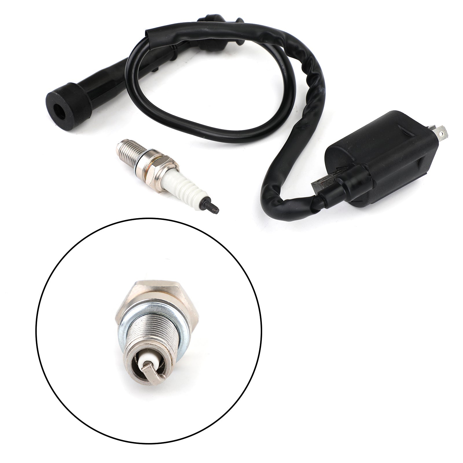 Yamaha Raptor 660R YFM660R Grizzly 660 제네릭에 맞는 프리미엄 점화 코일 점화 플러그