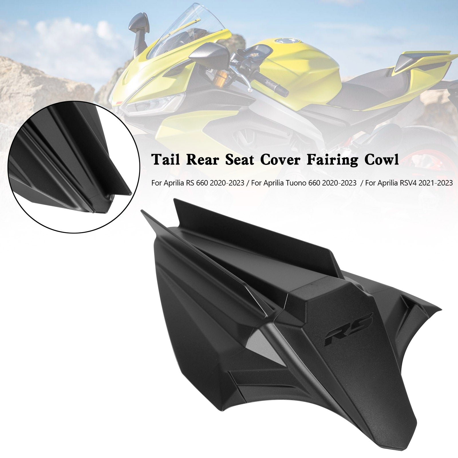 Rear Seat Cover Fairing Cowl For Aprilia RS660 Tuono660 2020-2024 Carbon Black Purple