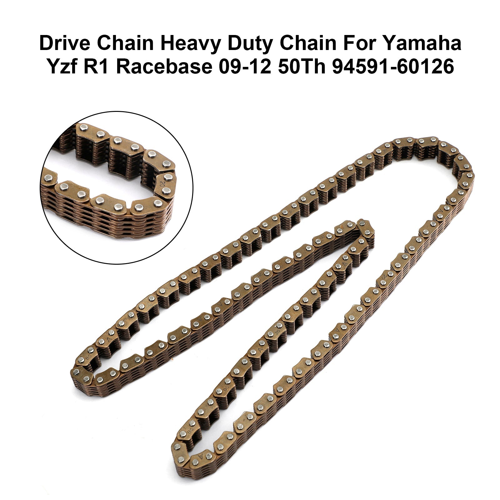 2009-2012 Yamaha Yzf R1 Racebase 50Th 94591-60126 Heavy Timing Drive Chain