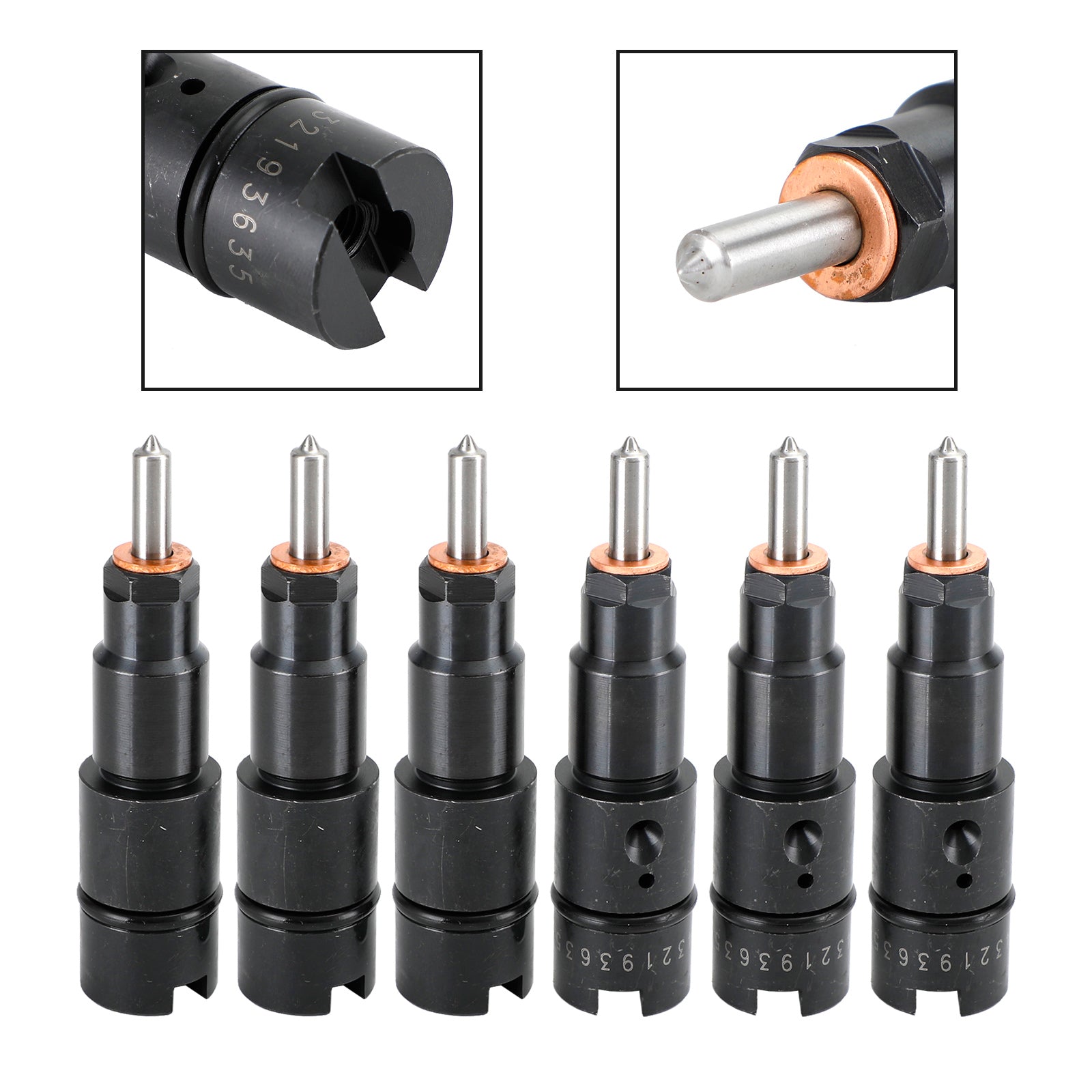 1998-2002 Dodge Cummins 5.9L 40-50 HP 6PCS Fuel Injectors 0432193635 RV275