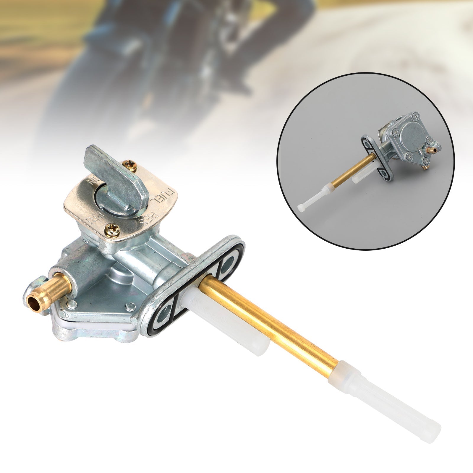Gas Tank Fuel Cock Valve Petcock fit for Kawasaki ZR400 ZRX 1994-2008 51023-1267 Generic