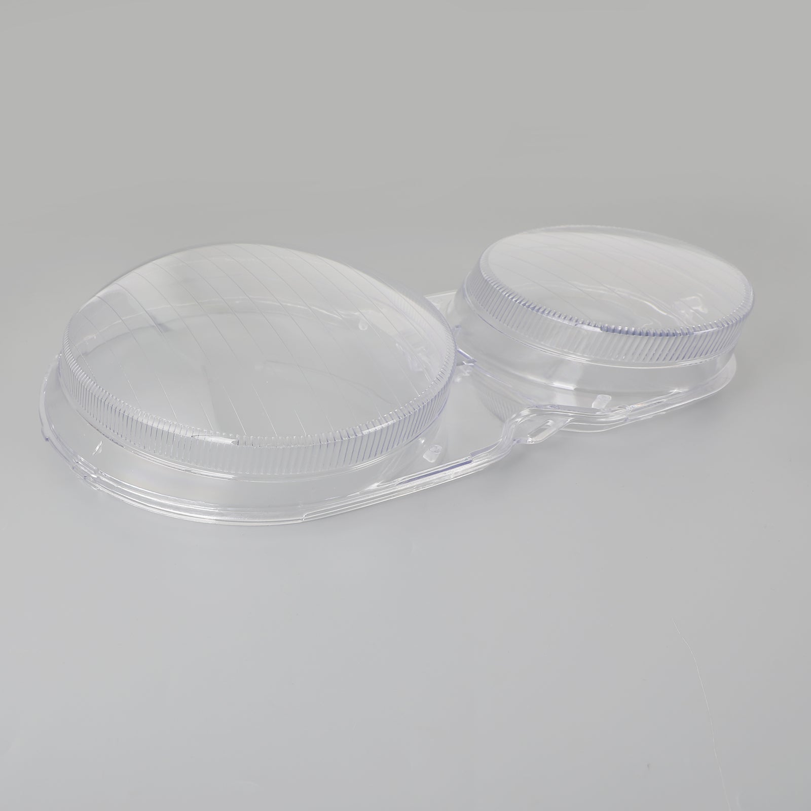 Mercedes E Class W210 1996-2002 Left + Right Headlight Lens Plastic Cover Shell