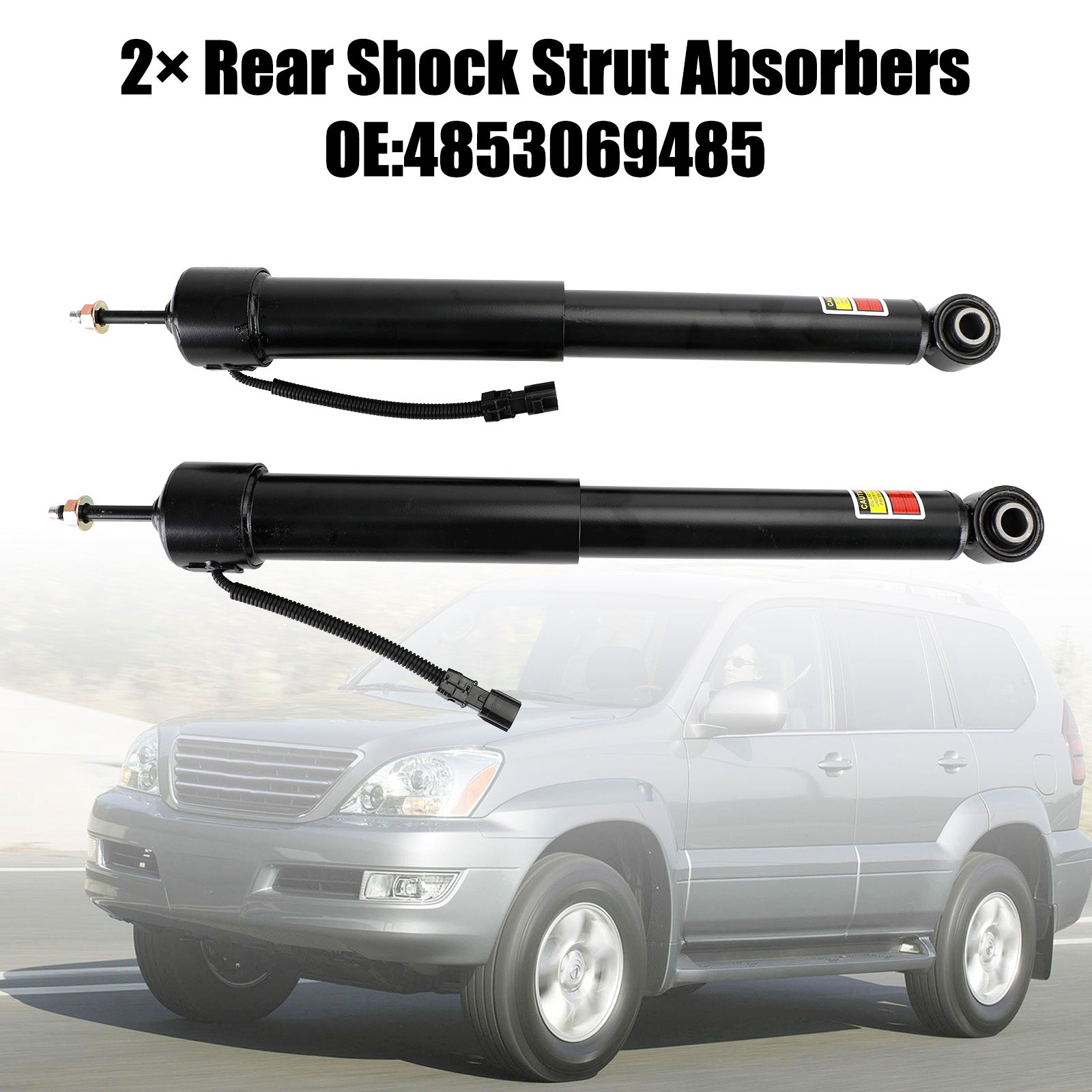 Toyota Lexus GX470 4.7L 2003-2009 4853069485 2x Rear Shock Strut Absorbers