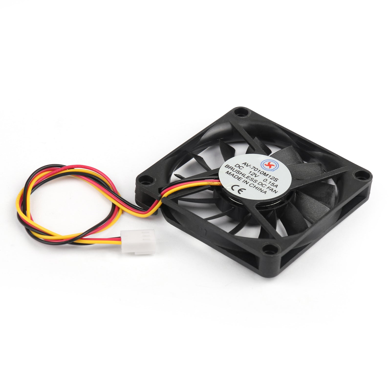 10PCS DC Brushless Cooling PC Computer Fan 12V 7010s 70x70x10mm 0.15A 3 Pin Wire