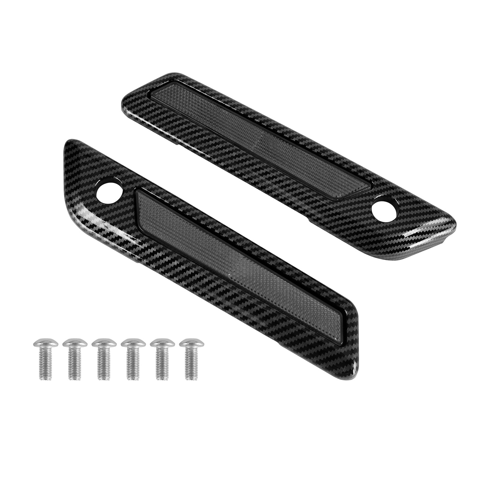 투어링 로드 글라이드 킹 14-23 카본 그레이용 사이드 러기지 새들백 래치 커버 뚜껑