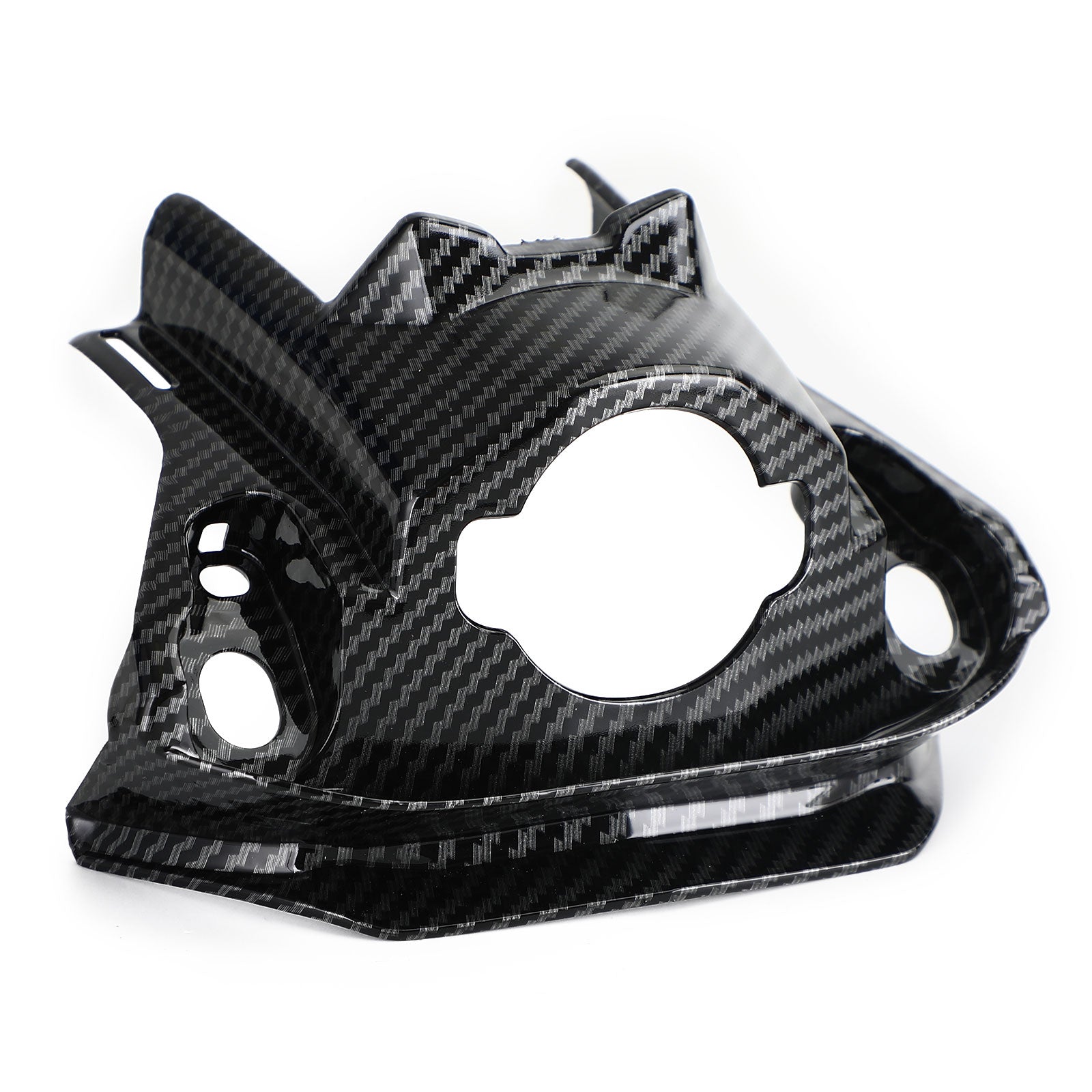 Cubierta embellecedora de cubierta de bloqueo de llave delantera de carbono para Honda CB650R CBR650R 2019-2021 genérico