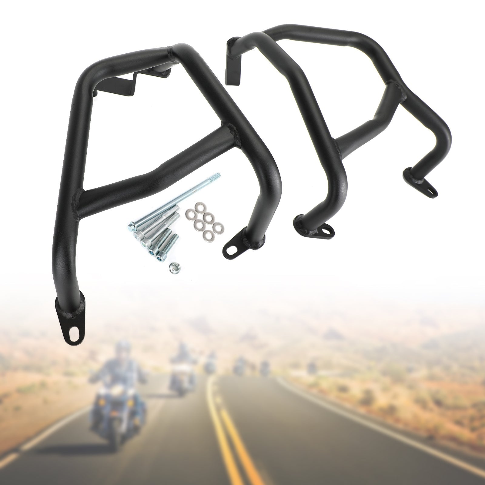 Engine Guard Frame Anti-Crash Bumper Protector For Honda Cb 400X 400F 21-22 Silver Generic