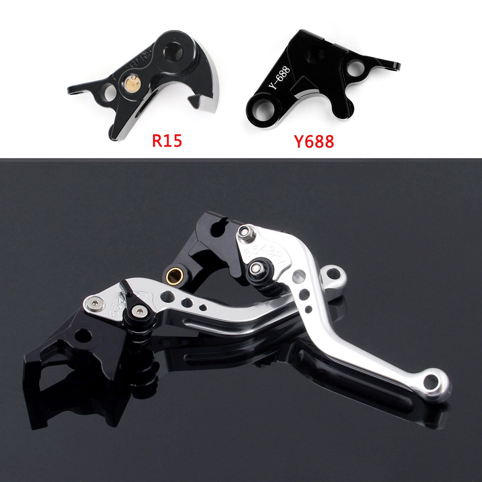Short Clutch Brake Lever fit for Yamaha MT-09 Tracer 900/GT 21-22 YZF R6 17-20 Generic