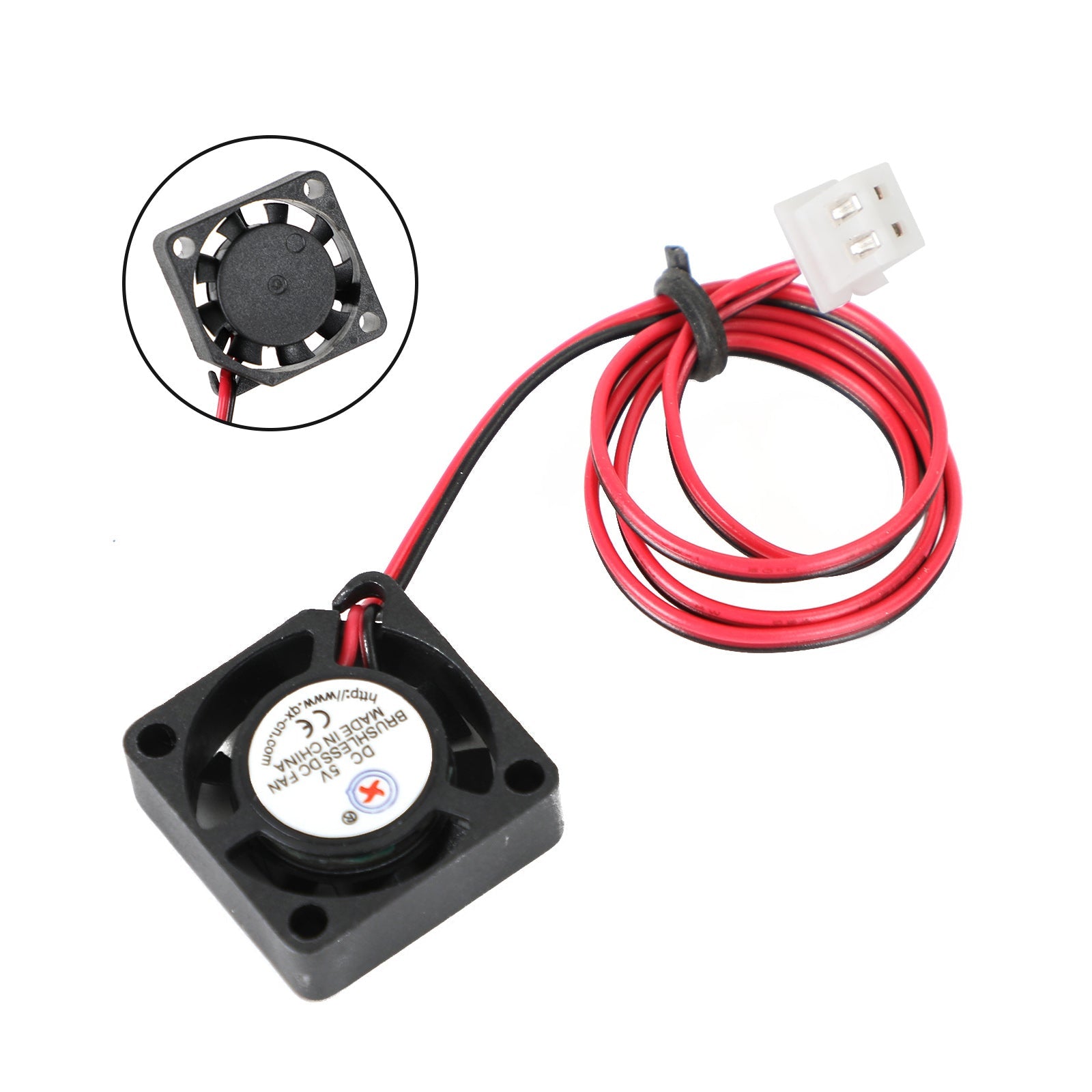 무브러시 DC 냉각 블로워 팬 5V 2006 20x20x6mm 슬리브 2핀 와이어