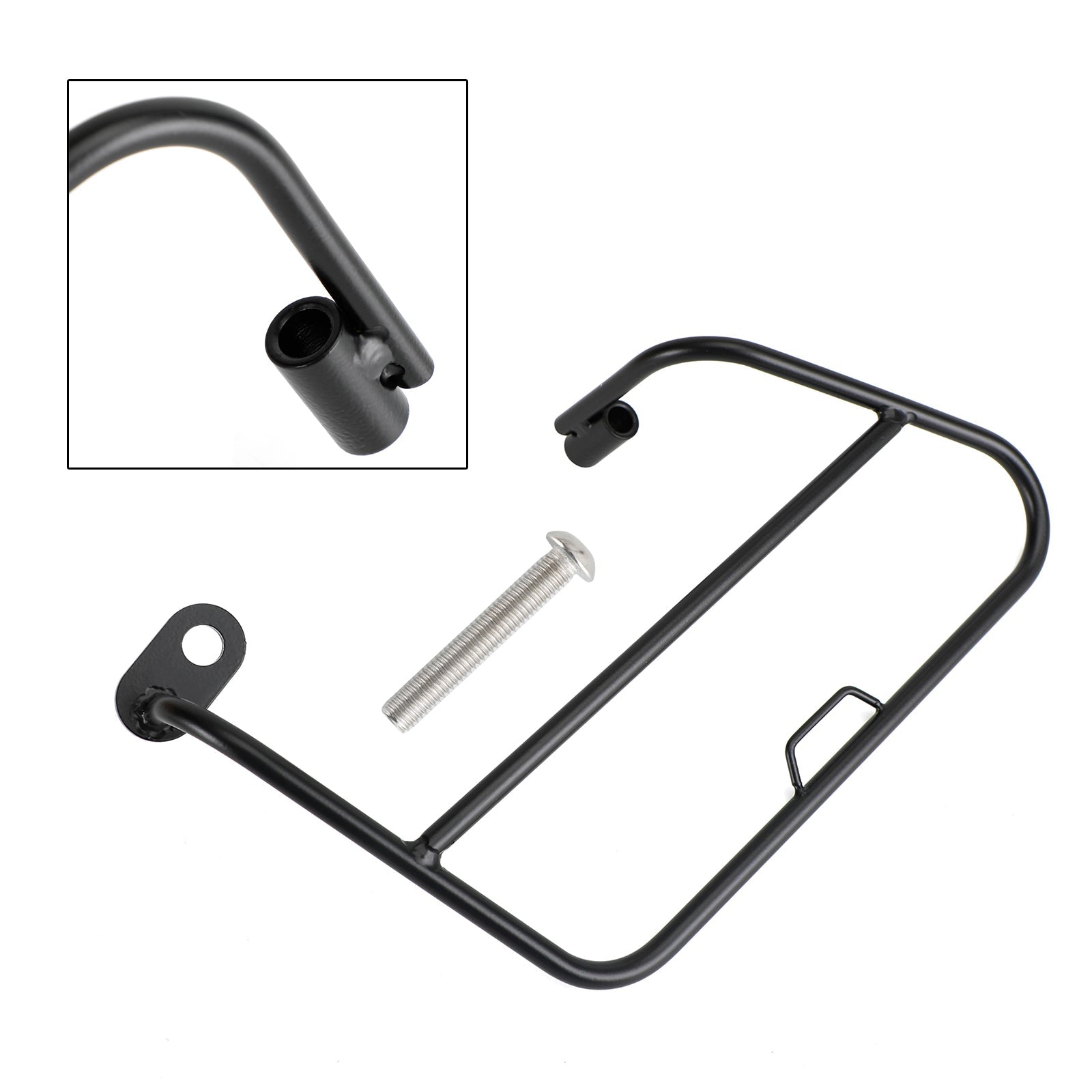 Side Saddle Bag Mounting Bracket Black Fit for HONDA Super Cub 125 18-22 21