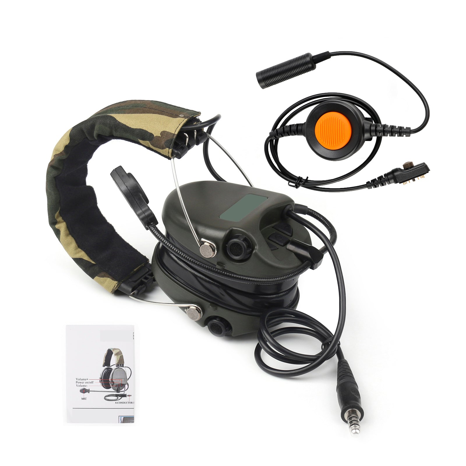 H60 Sound Pickup Noise Reduction Headset 6-Pin U94 PTT For Hytera PD780/700G/785