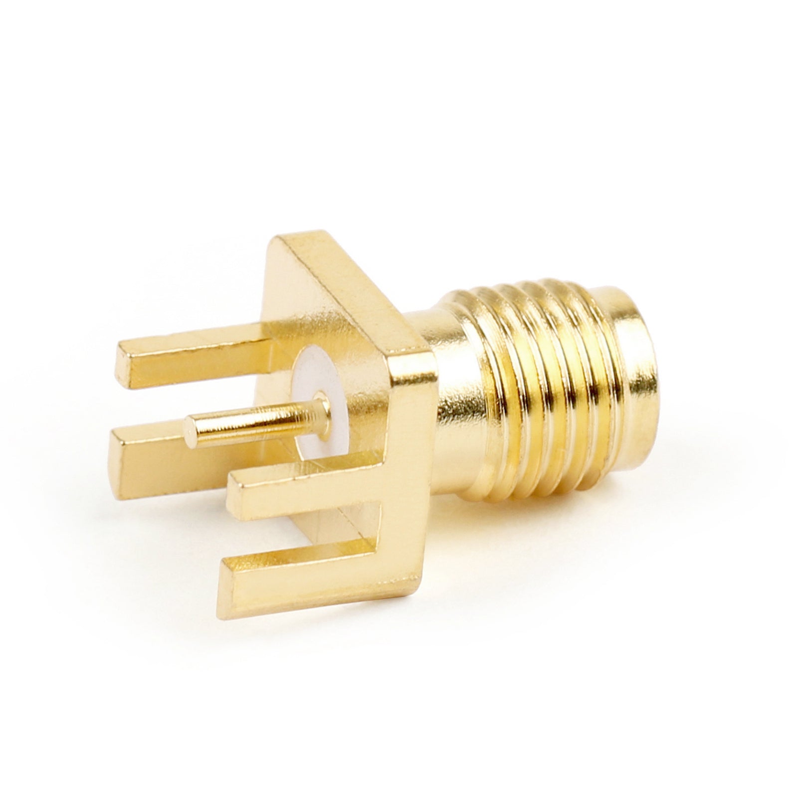 10Pcs SMA Female Nut Bulkhead Solder Deck PCB Clip Edge Mount Connector 8x9mm