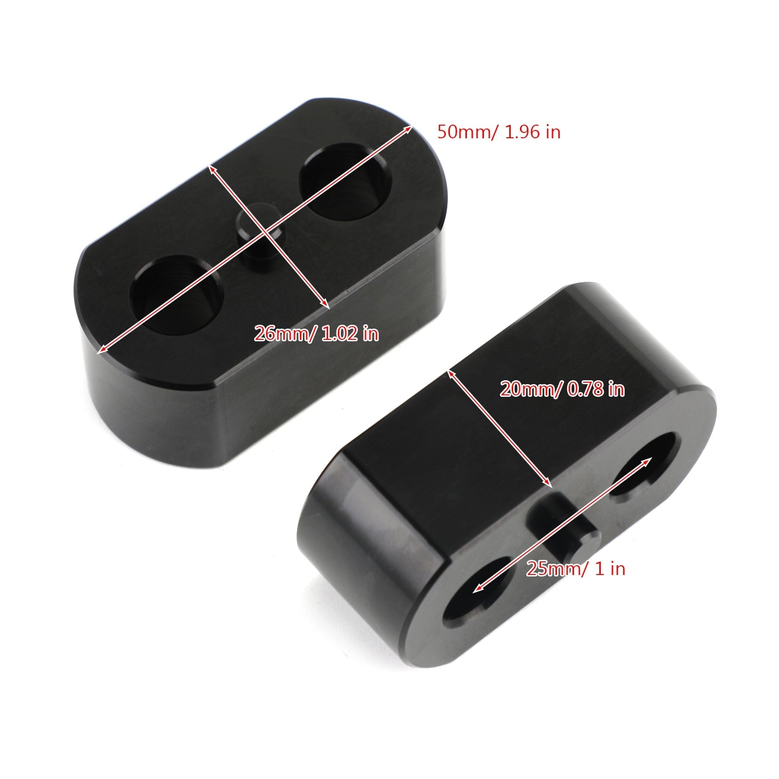 HANDLEBAR Bar Risers 20mm Rise for Triumph Tiger 800 / 1200 Explorer 2012-2020 Generic