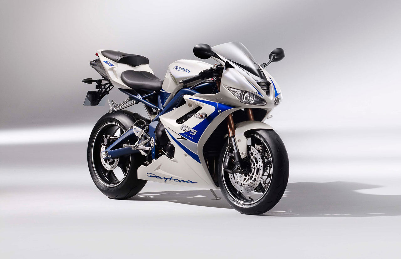 Fairings 2009-2012 Triumph Daytona 675 White Blue 675 Generic