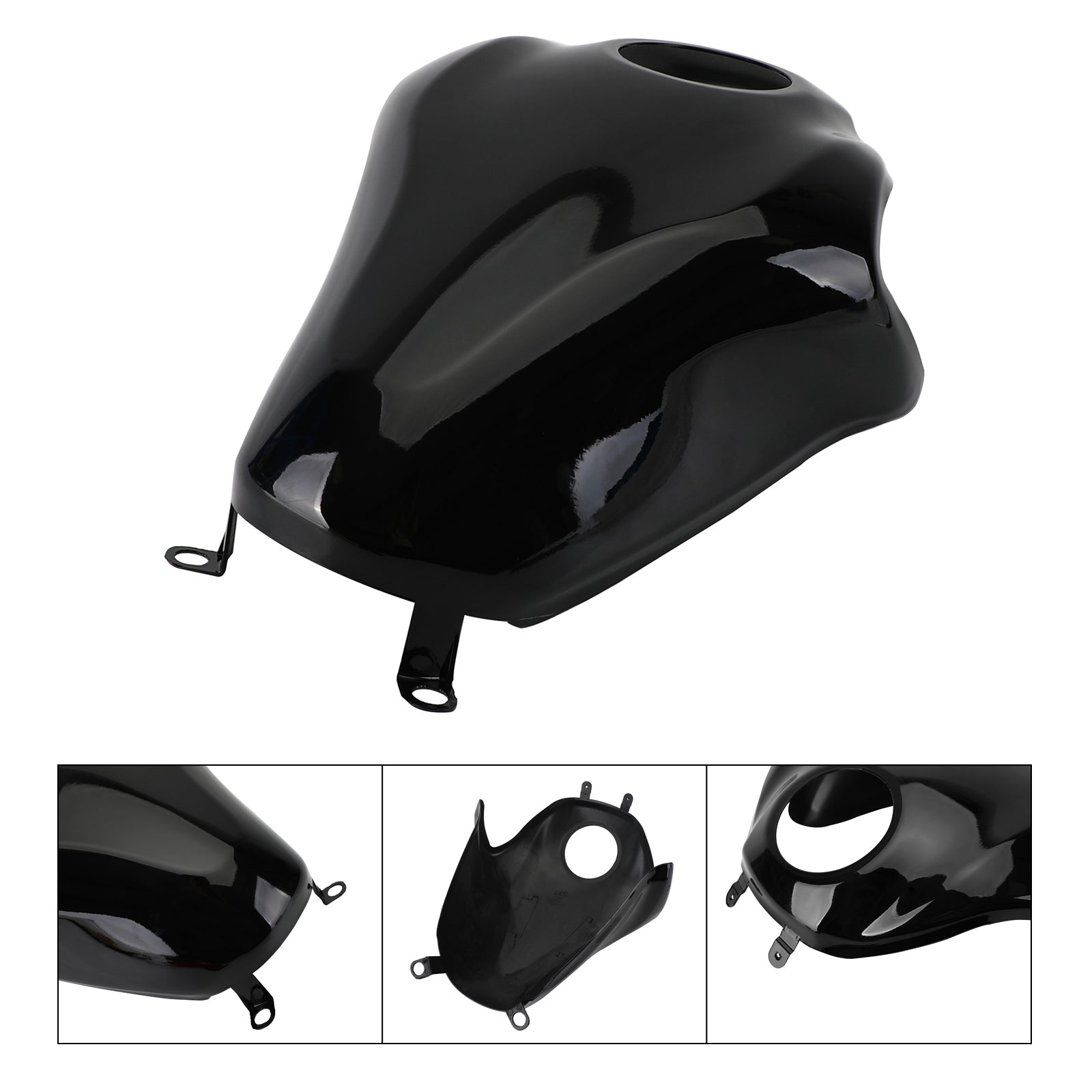 Fuel Tank Protector Motorcycle Tank Cover For Kawasaki Z900 17-19 Gloss Black Generic