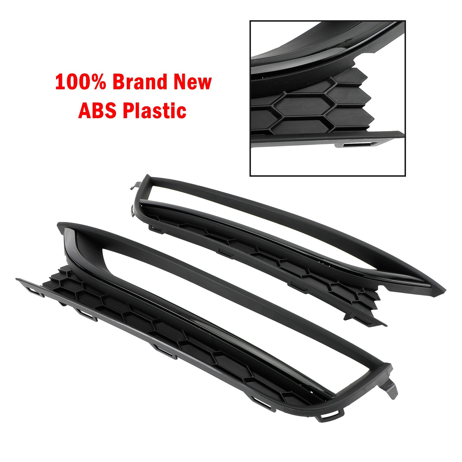 폭스바겐 파사트 2012-2015 블랙 2개 전면 허니콤 주행 안개등 커버