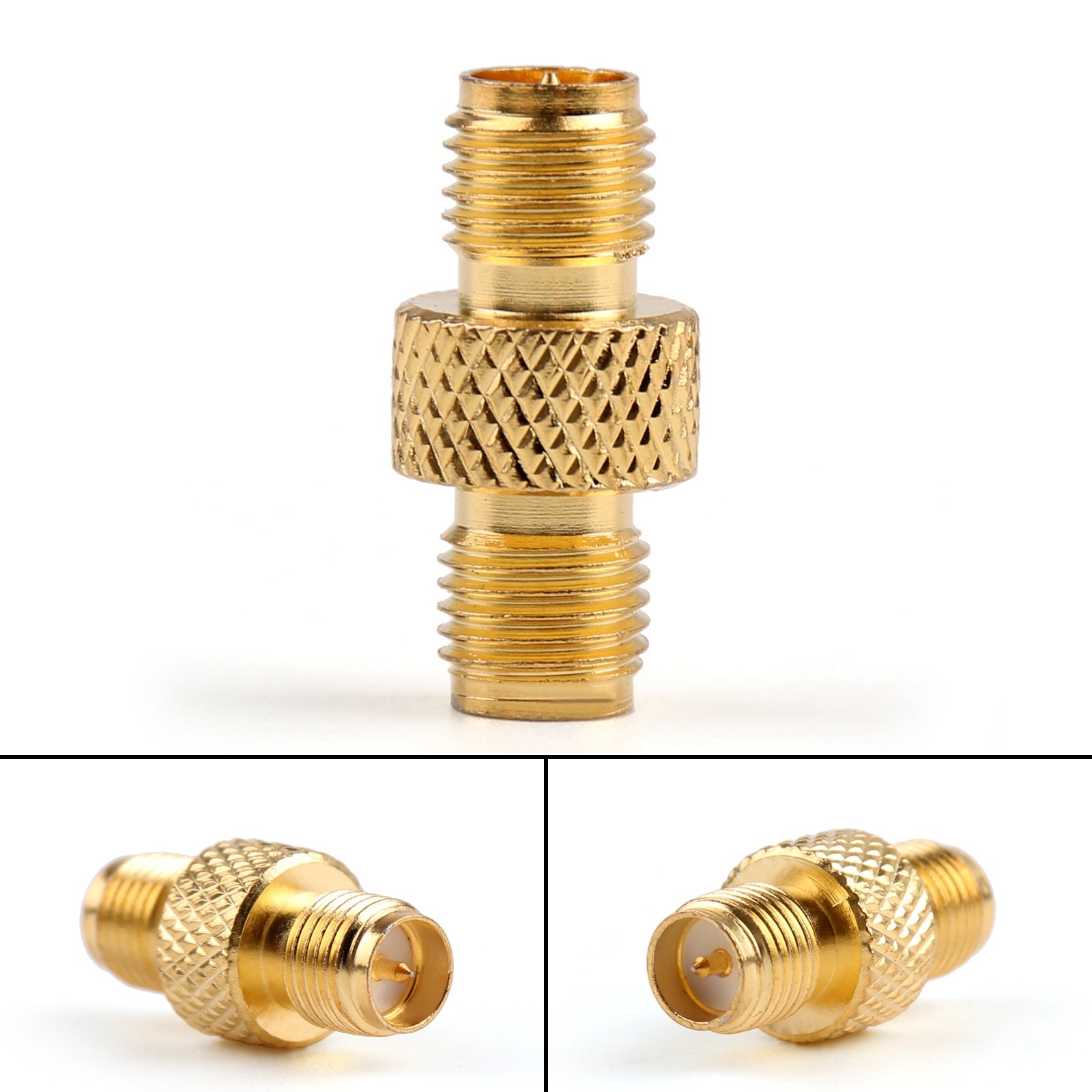 10Pcs Adapter RP-SMA Female Plug To RP-SMA Female Connector Reticulated F/F