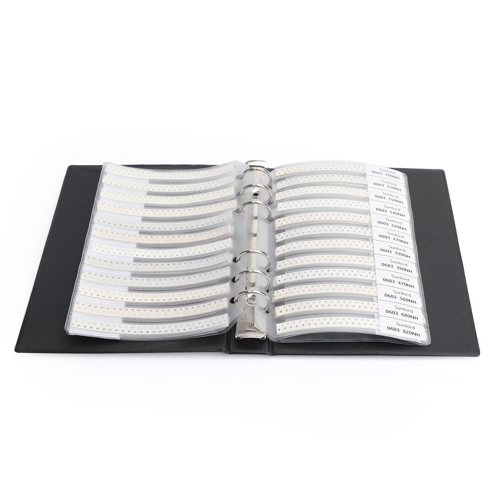 0603 SMD 칩 인덕터 키트 1nH-22uH 52개입 x 25개 샘플북 1300개