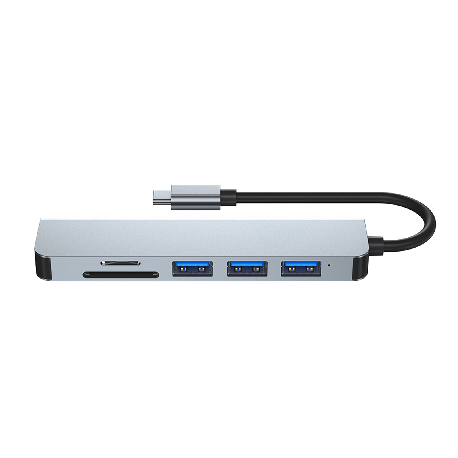 6 en 1 USB-C Tipo C Salida HD 4K USB 3.0 HD Adaptador HUB Base multifunción