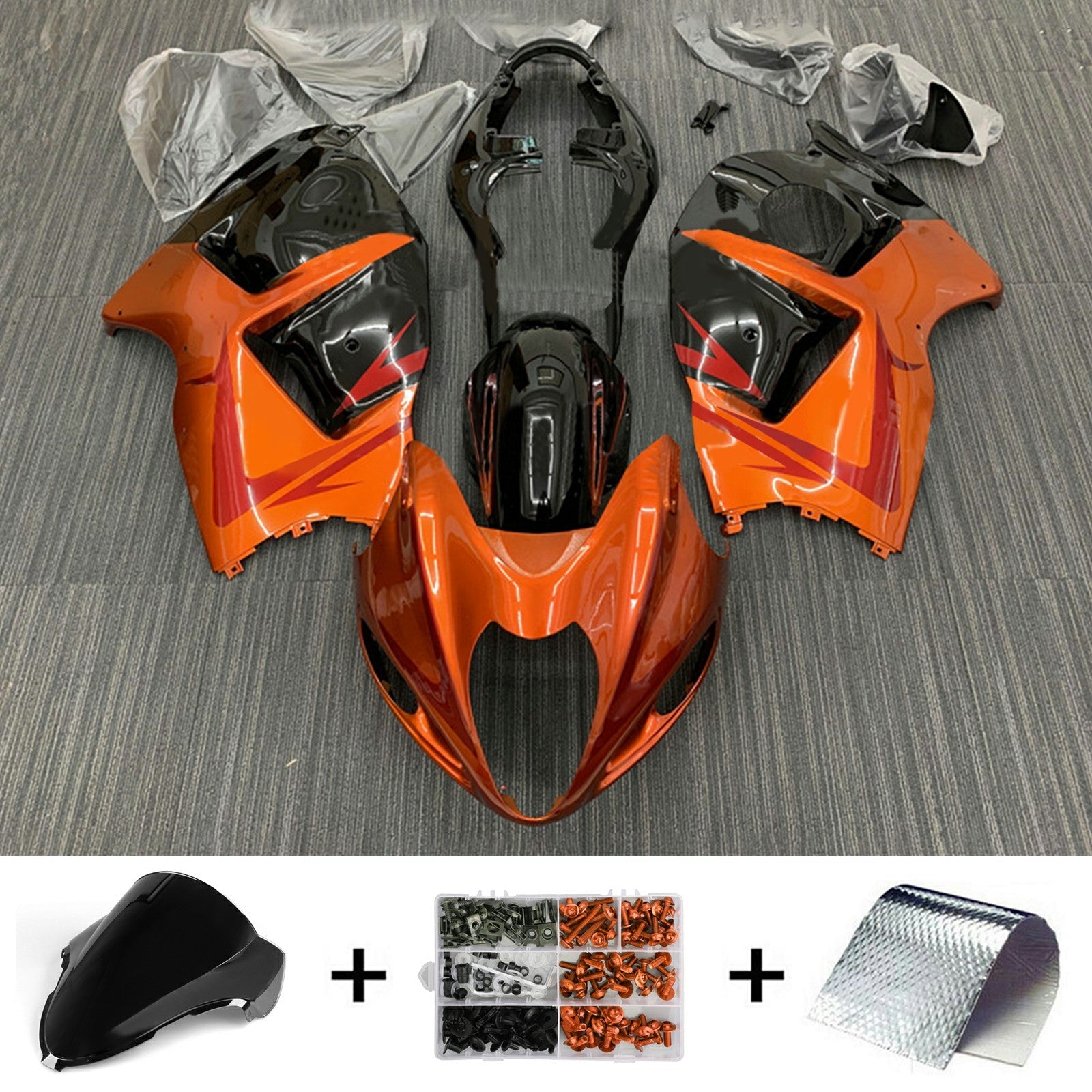Suzuki Hayabusa GSX1300R 1999-2007 Fairing Kit Bodywork Plastic ABS