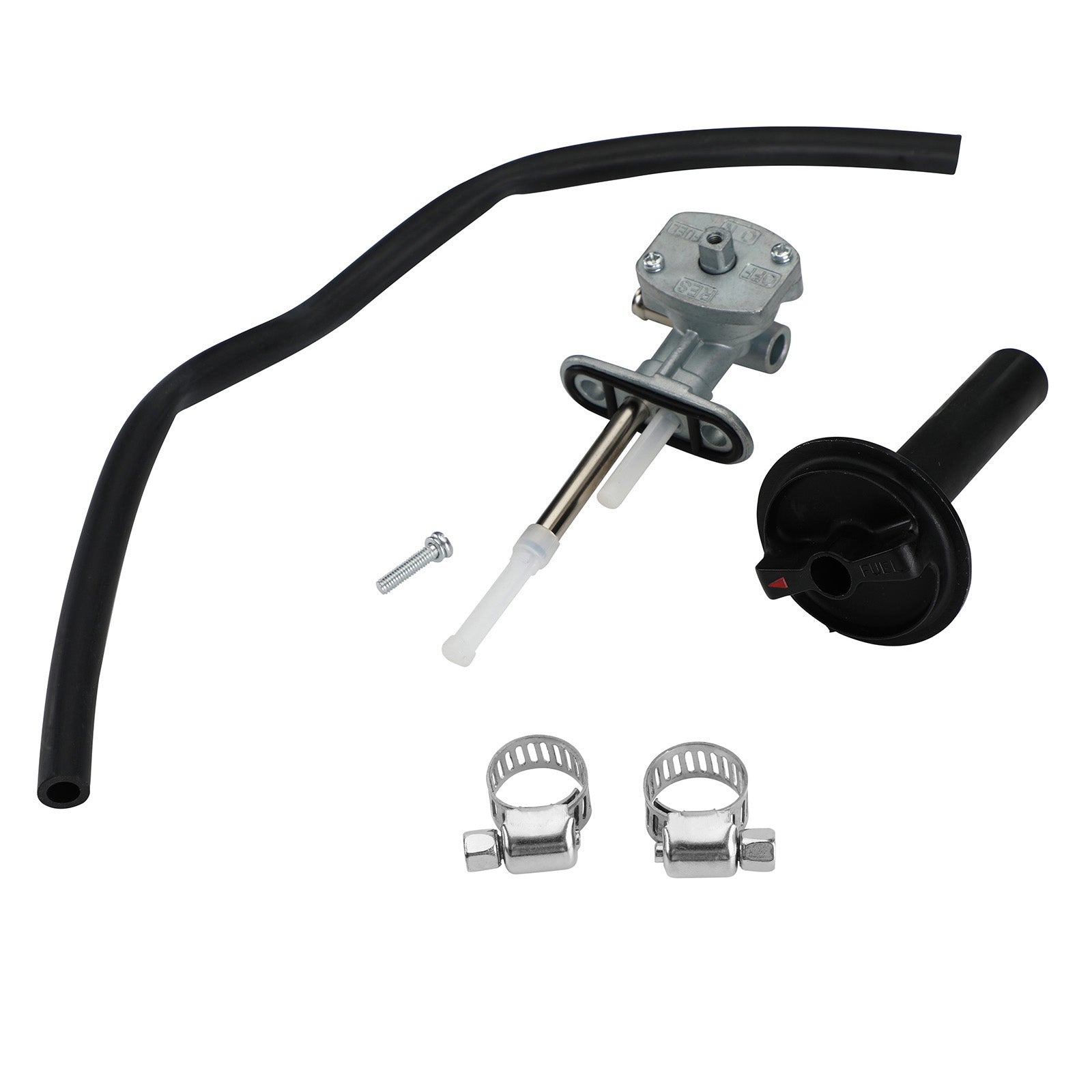 Válvula de combustible Petcock y tornillo de palanca para Kawasaki Prairie 360 KVF360 2003-2013 Genérico