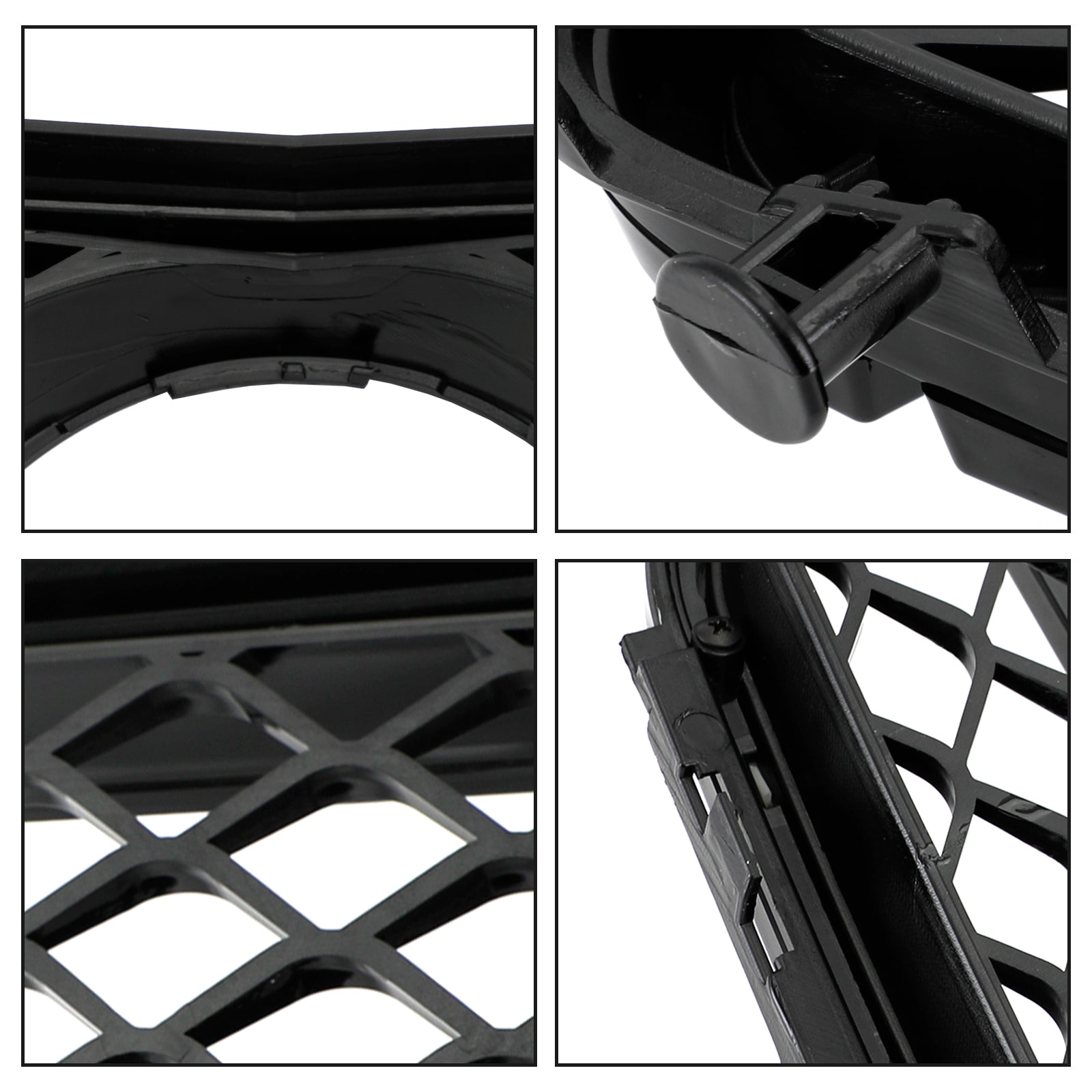 C63 스타일 글로스 블랙 그릴은 C-클래스 벤츠 W204 C300 C350 2008-2014에 적합합니다.