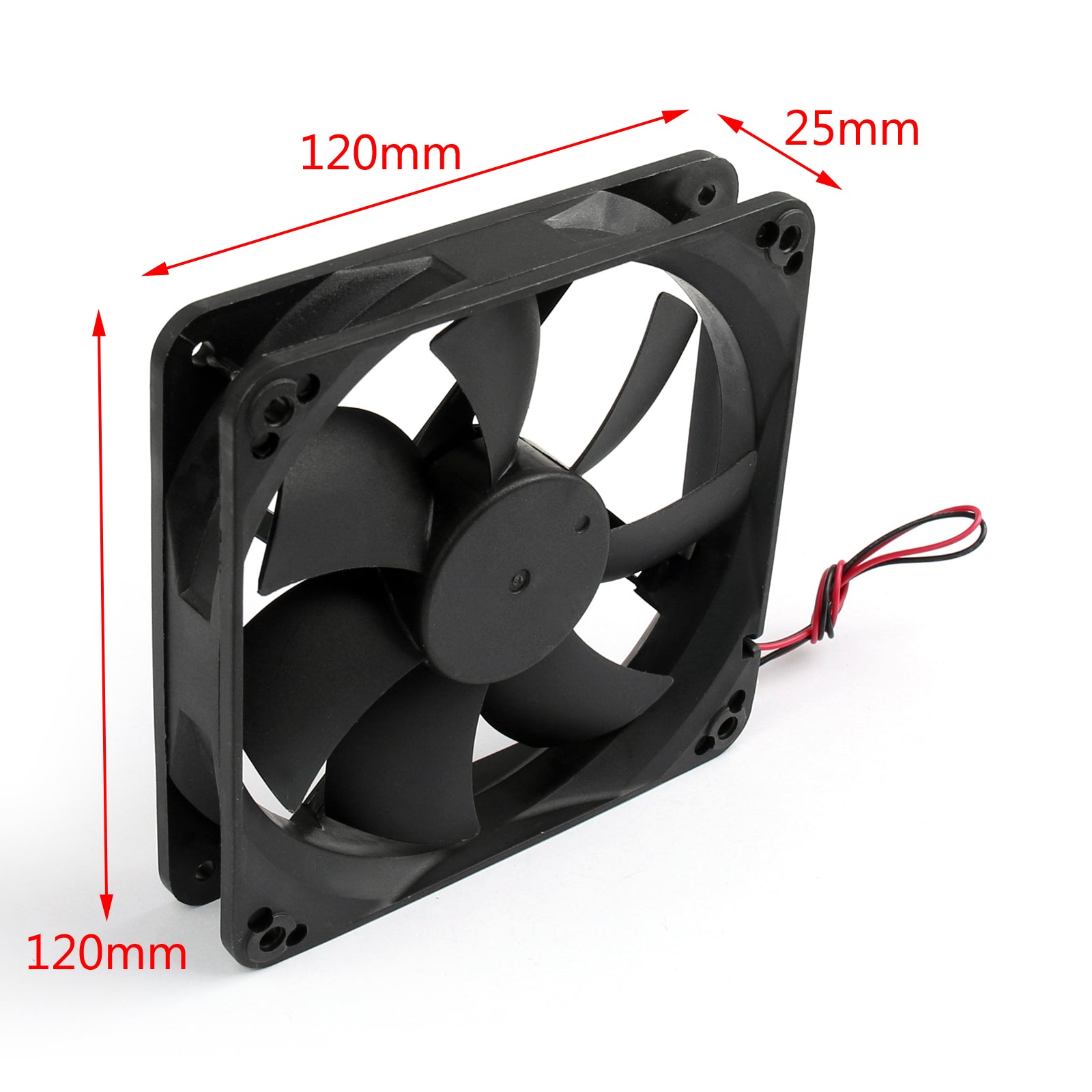 DC Brushless Cooling PC Computer Fan 12V 12025s 120x120x25mm 0.2A 2 Pin
