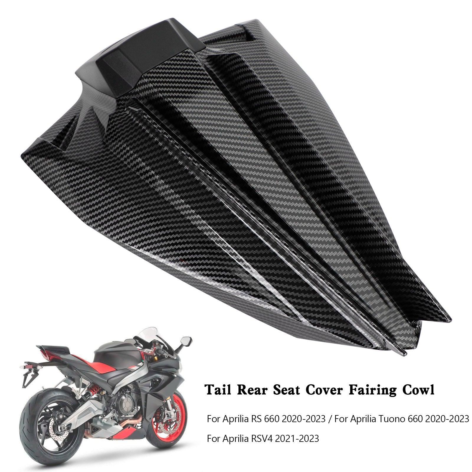 Rear Seat Cover Fairing Cowl For Aprilia RS660 Tuono660 2020-2024 Carbon Black Purple