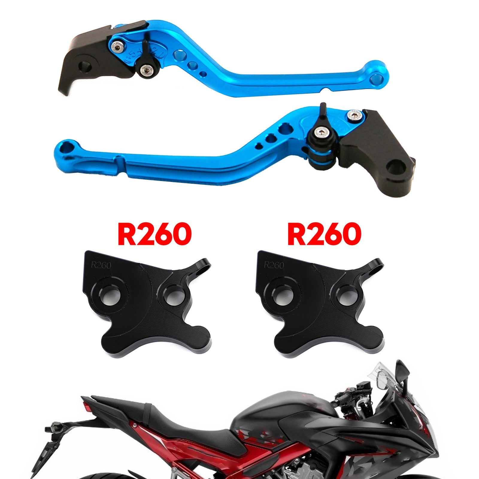 Motorcycle Long Clutch Brake Lever fit for VESPA GTS 300 Super Generic