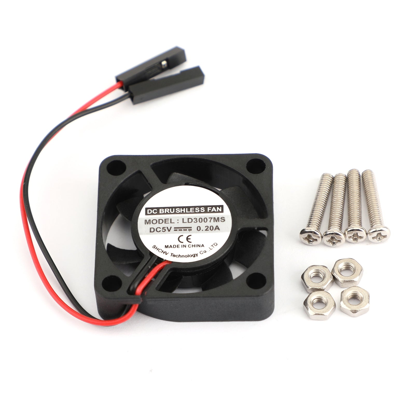 10x 2Pin 30MMx30MM 3007 5V Ventilador de refrigeración radiante para Raspberry Pi 2/3 Modelo B 4B