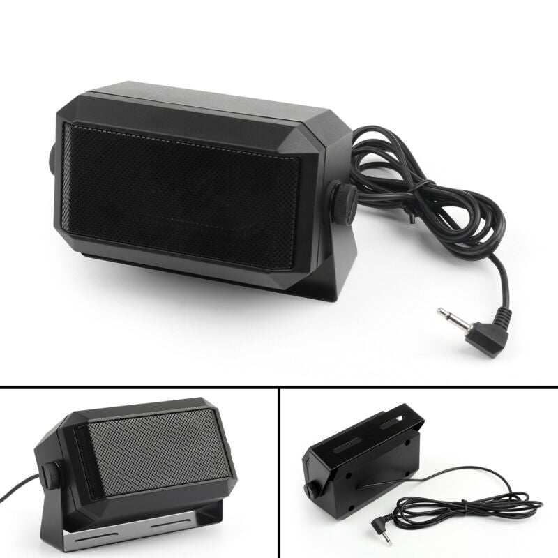 3.5mm 헤비듀티 차량용 라디오 외장 스피커 1개 (야에스 켄우드 아이콤용)