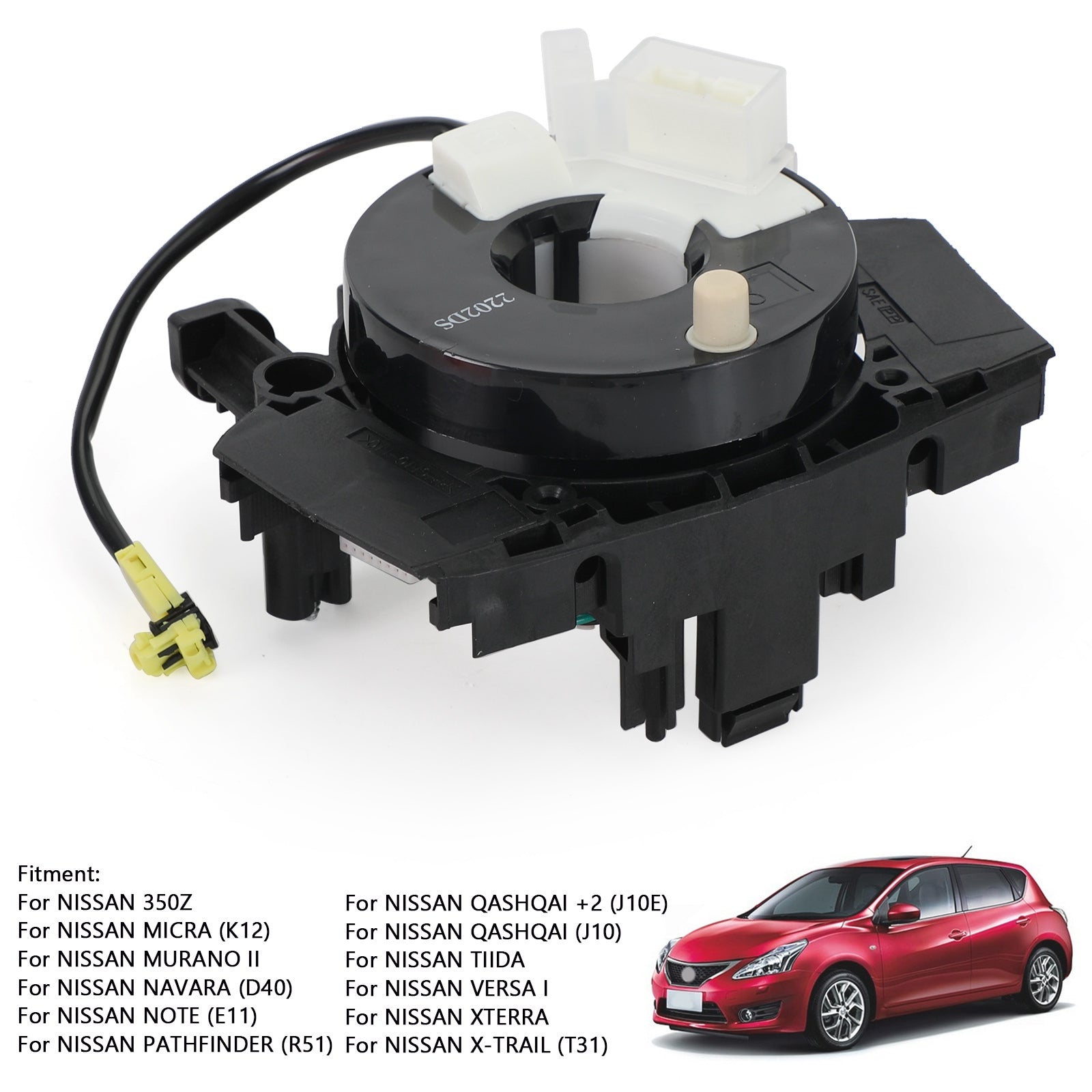 Squib Spiral Cable Clock Spring 25567-EB60A For Nissan Tiida Note Micra 350Z Generic