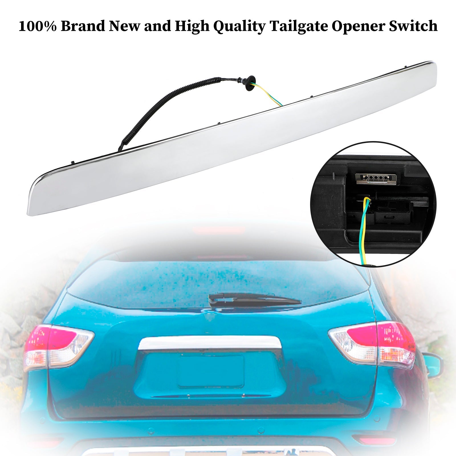 2014-2020 Nissan Pathfinder SL SV Hybrid Sport Utility 4-Door 2.5L Chrome Rear Liftgate Handle 90810-9PG0A