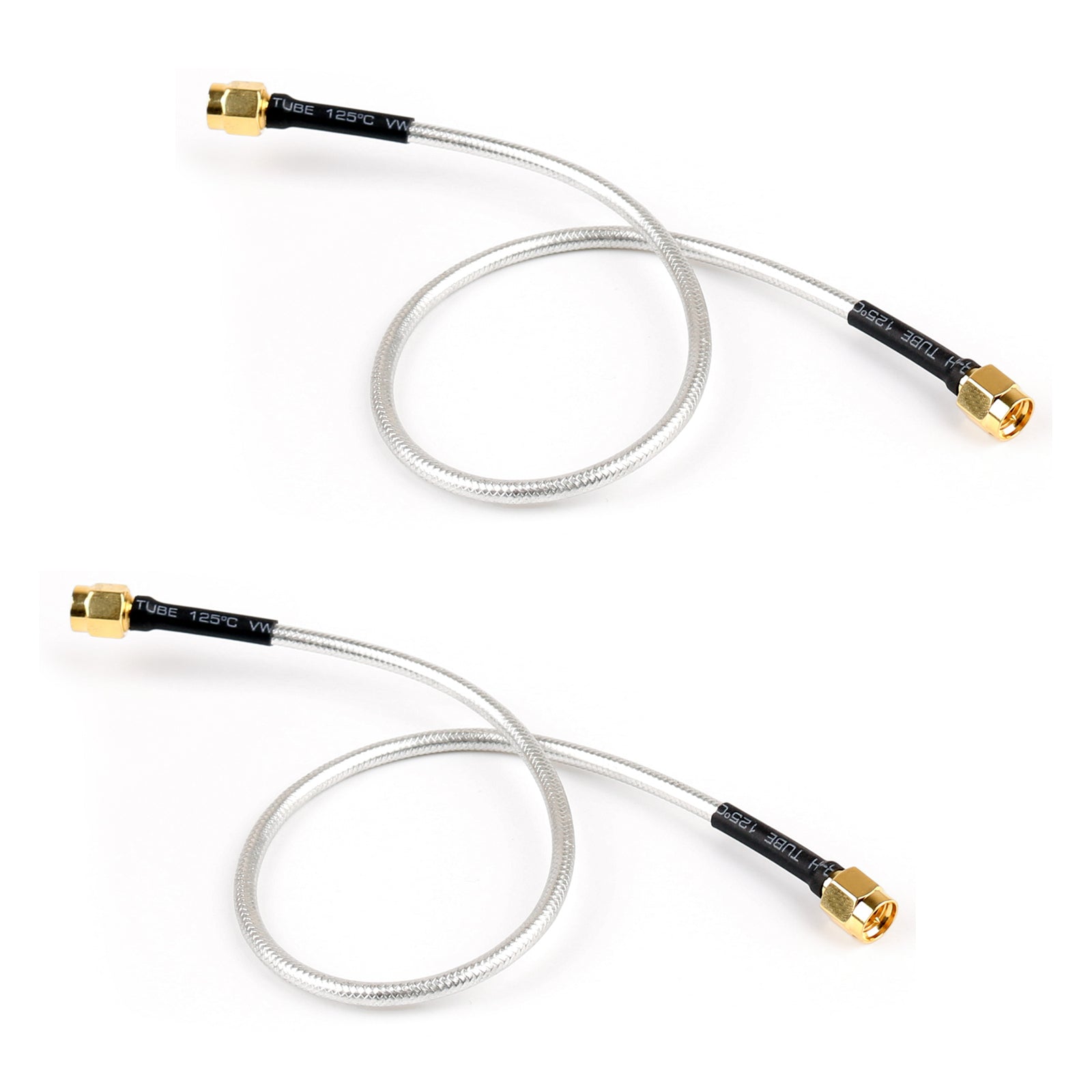 10 Uds SMA macho a SMA macho RF extensión Coax Pigtail Cable semirrígido RG402 30cm
