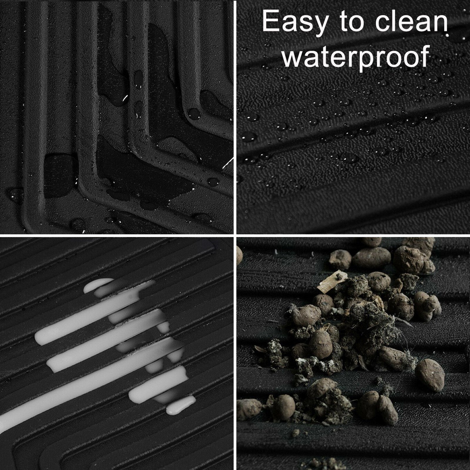 TPE All-Weather Floor Mats Fit Honda Accord 2018-2021 Sedan BLACK Generic