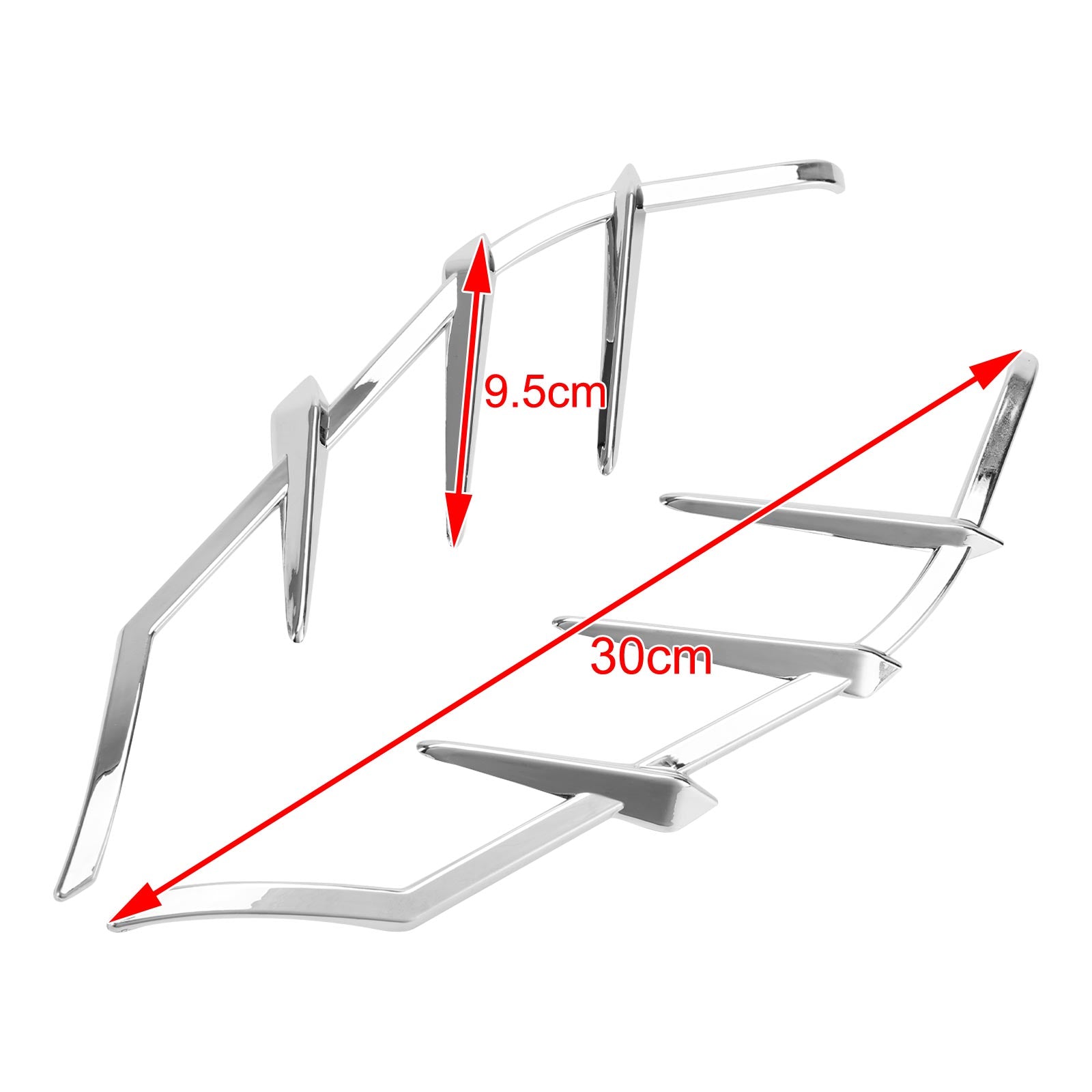 Road Street Electra Glide 2009-2023 Chrome Mid-Frame Air Deflectors Trims