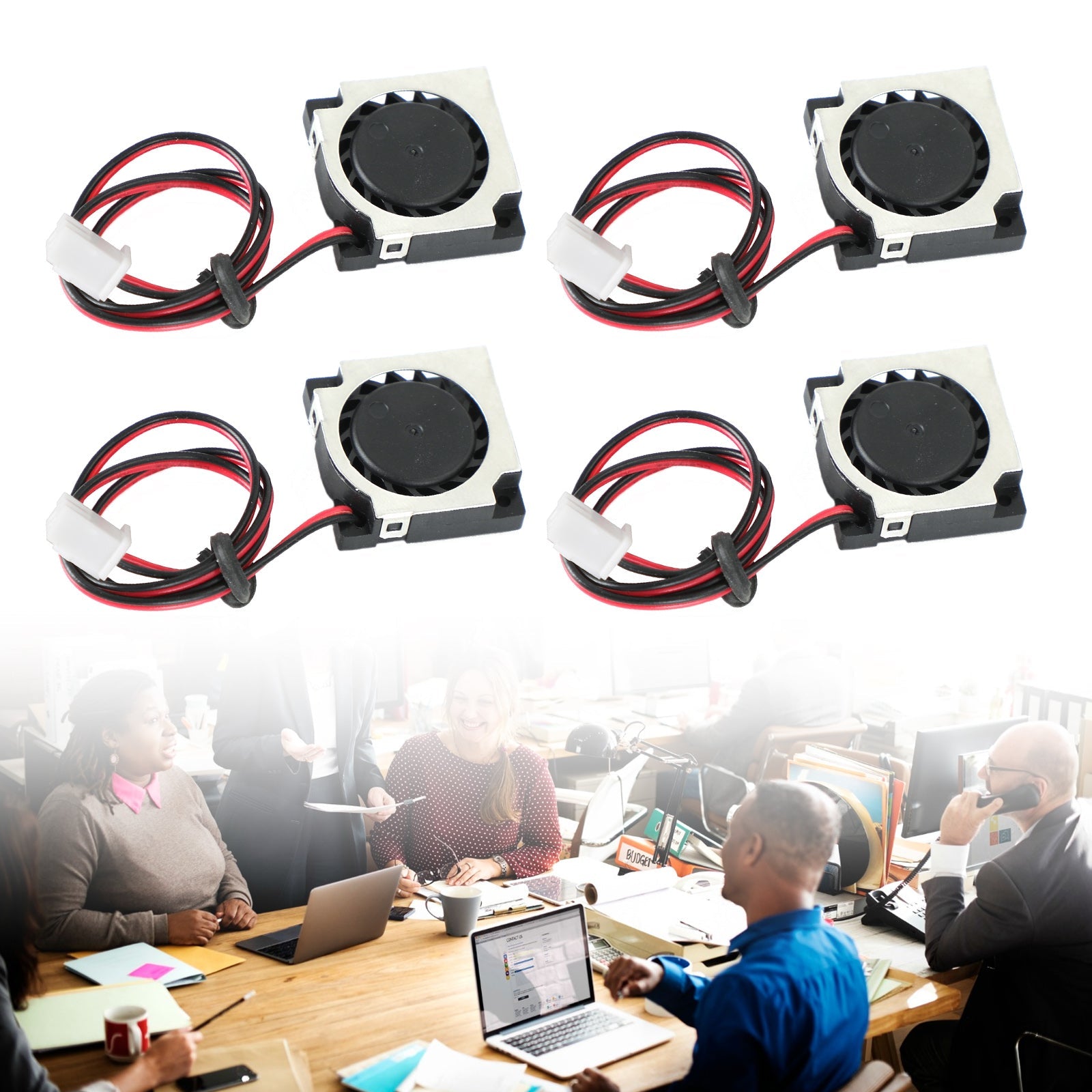 무브러시 DC 냉각 블로워 팬 5V 20065VS 20x20x6mm 슬리브 2핀 와이어