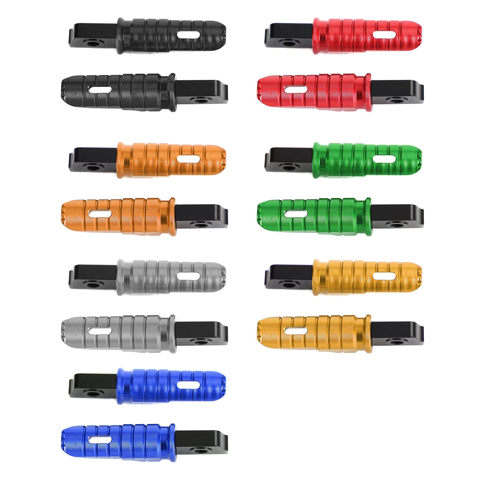 Reposapiés delanteros Pie Peg para Aprilia GPR 125 150 250 APR150 RS125 TUONO125 Genérico