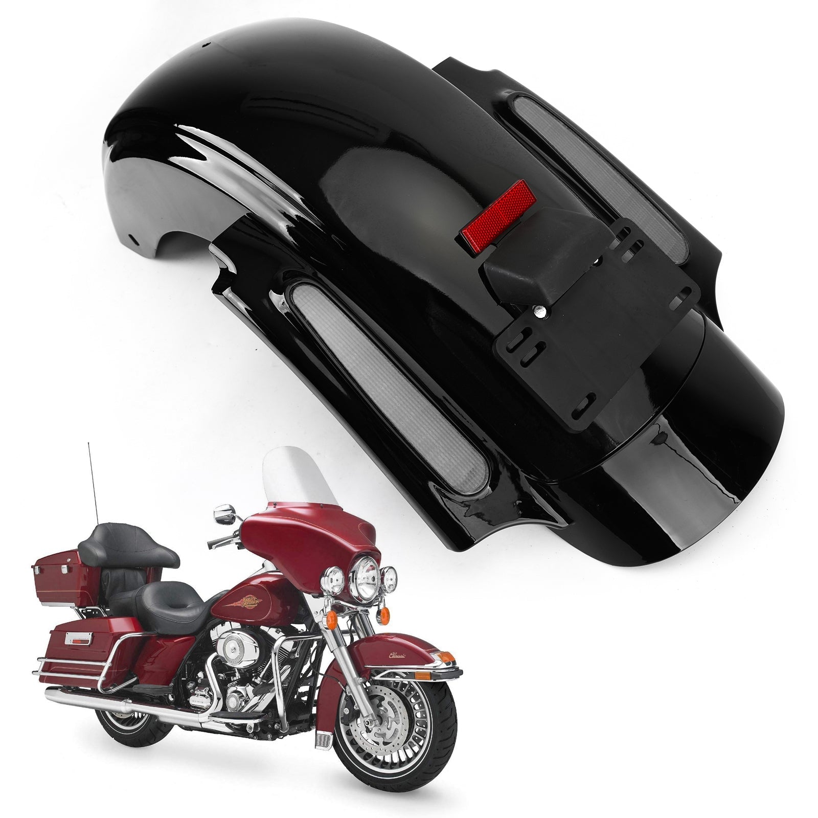 2009-2013 Touring Electra Road Street Glide FLHR Rear Fender LED System